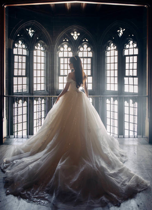 Princess Angelina wearing the Alchemilla Gown | Magnolia