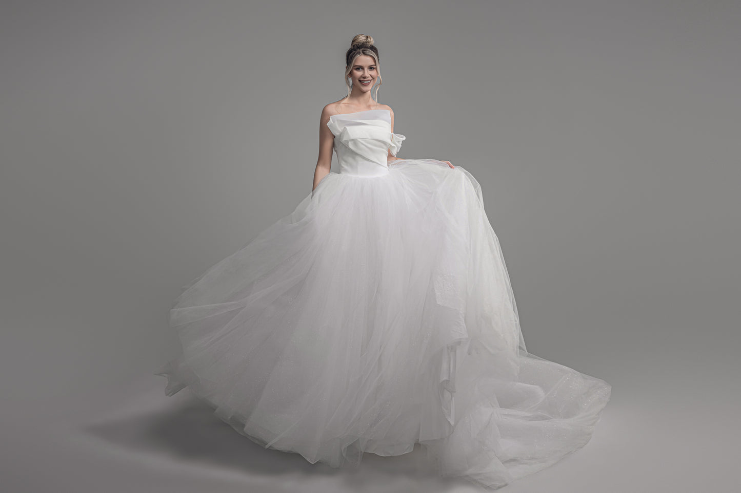 designer wedding dress - couture - couture bridal - couture wedding dress - fun wedding dress - wedding dress for young bride - editorial wedding dress - bride