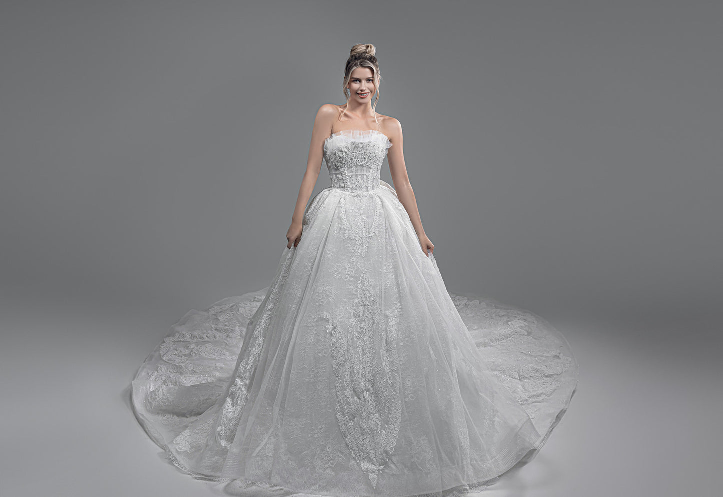 couture wedding dress - couture gown - couture bridal - designer wedding dress - ball gown - ball gown wedding dress - ballgown bridal gown - feather wedding dress - ruffled wedding dress - big wedding dress - puffy wedding dress - princess wedding dress