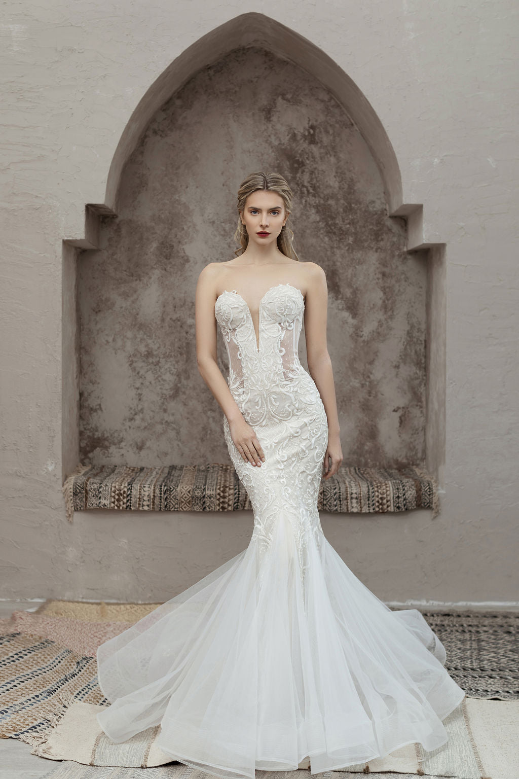 fitted wedding dress - mermaid wedding dress - mermarid bridal gown - sexy wedding dress - designer wedding dress - couture wedding dress - fitted wedding gown 